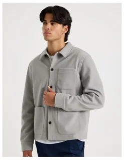 Blaq Flannel Shacket in Grey