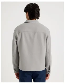 Blaq Flannel Shacket in Grey