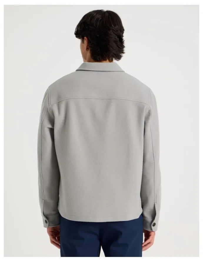 Blaq Flannel Shacket in Grey