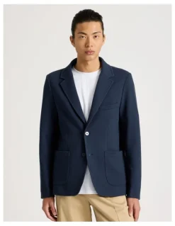 Blaq Hooded Sweat Jacket in Navy