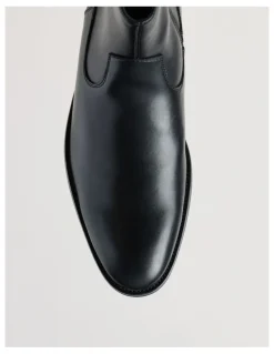 Blaq Jasper Cuban Heel Boot in Black