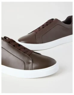 Blaq Knox Elastic Sneaker in Dark Brown