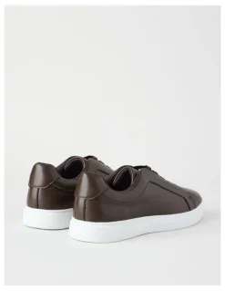 Blaq Knox Elastic Sneaker in Dark Brown