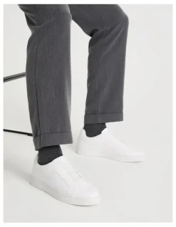 Blaq Knox Elastic Sneaker in White