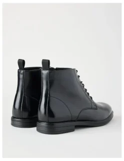 Blaq Oliver Lace Up Dress Boot in Black