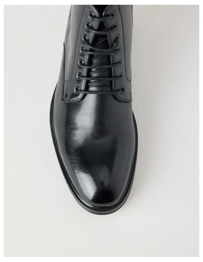 Blaq Oliver Lace Up Dress Boot in Black