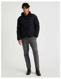 Blaq Puffer Jacket in Black
