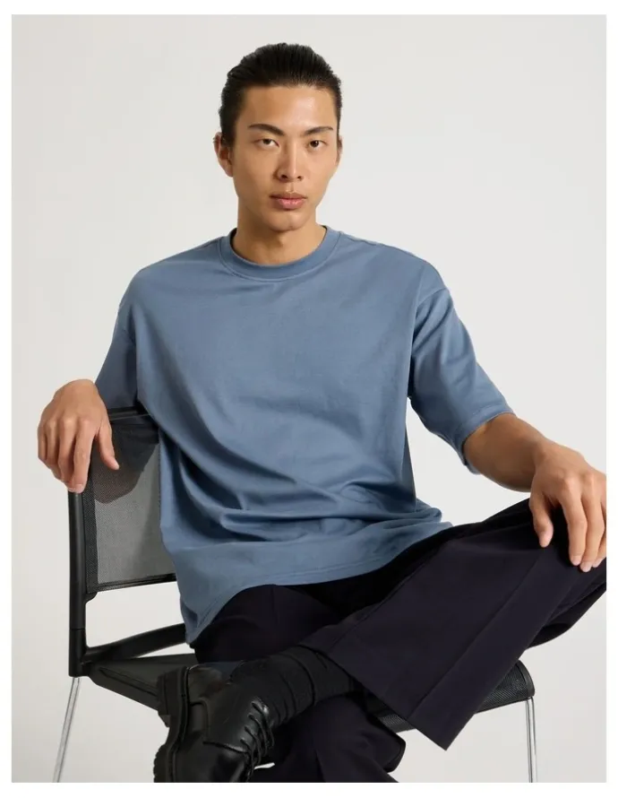 Blaq Relaxed Fit T-Shirt in Blue