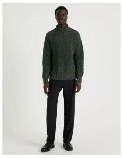 Blaq Roll Neck Knit in Green