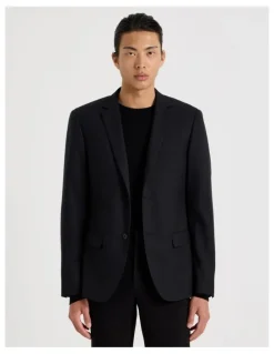 Blaq Single Breasted Blazer in Black