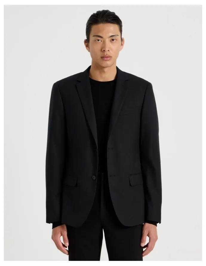 Blaq Single Breasted Blazer in Black