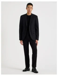 Blaq Single Breasted Blazer in Black