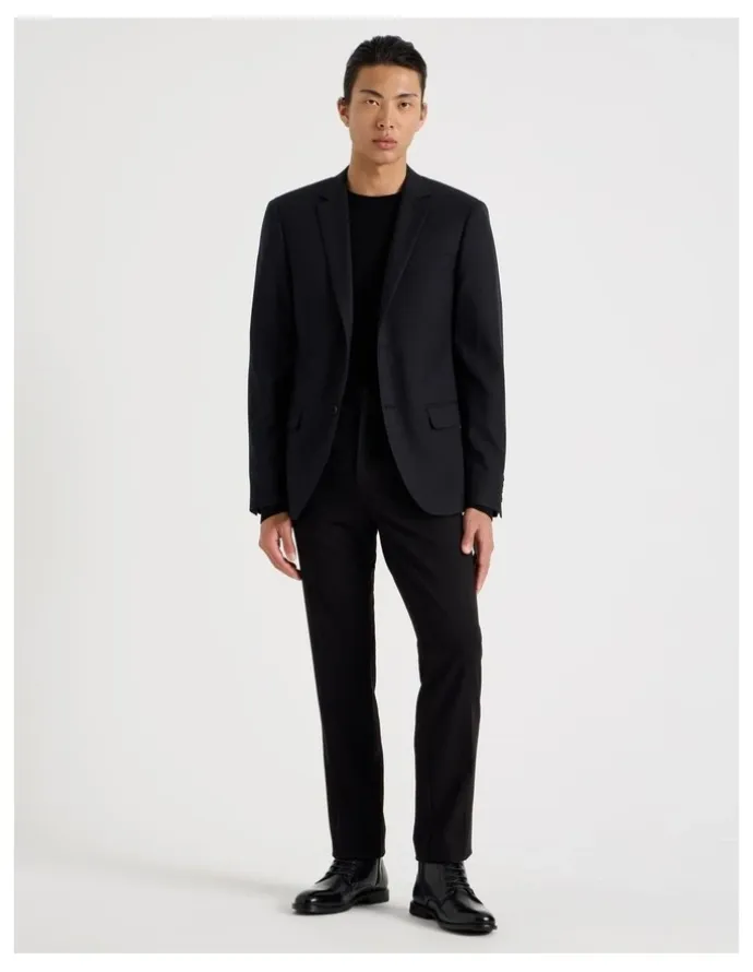 Blaq Single Breasted Blazer in Black