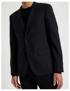 Blaq Single Breasted Blazer in Black