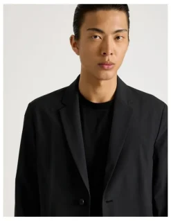 Blaq Single Breasted Tech Travel Blazer in Black
