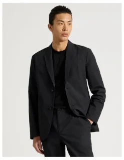 Blaq Single Breasted Tech Travel Blazer in Black