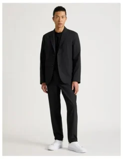 Blaq Single Breasted Tech Travel Blazer in Black