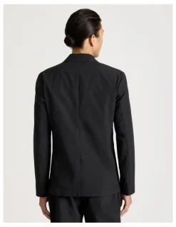 Blaq Single Breasted Tech Travel Blazer in Black