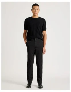 Blaq Slim Fit Chino Pant in Black