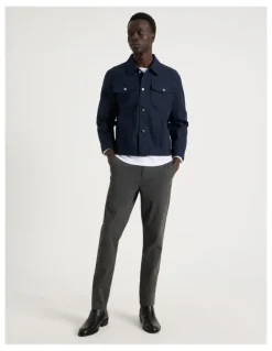 Blaq Slim Fit Chino Pant in Charcoal