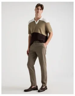 Blaq Slim Fit Dress Chino Pant in Tan