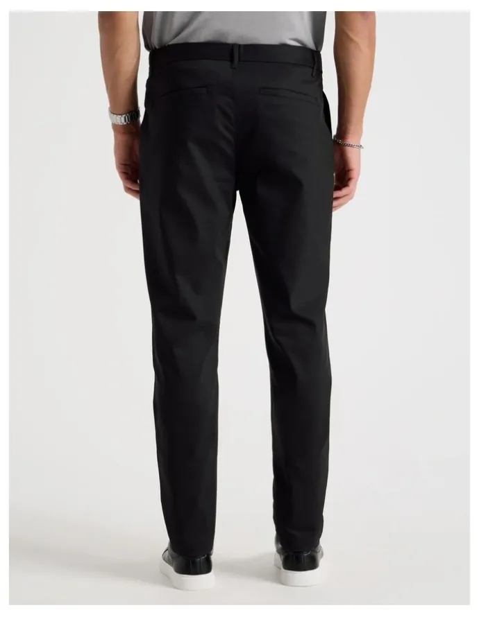 Blaq Slim Fit Dress Chino Pant in Black