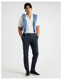 Blaq Slim Fit Dress Chino Pant in Navy