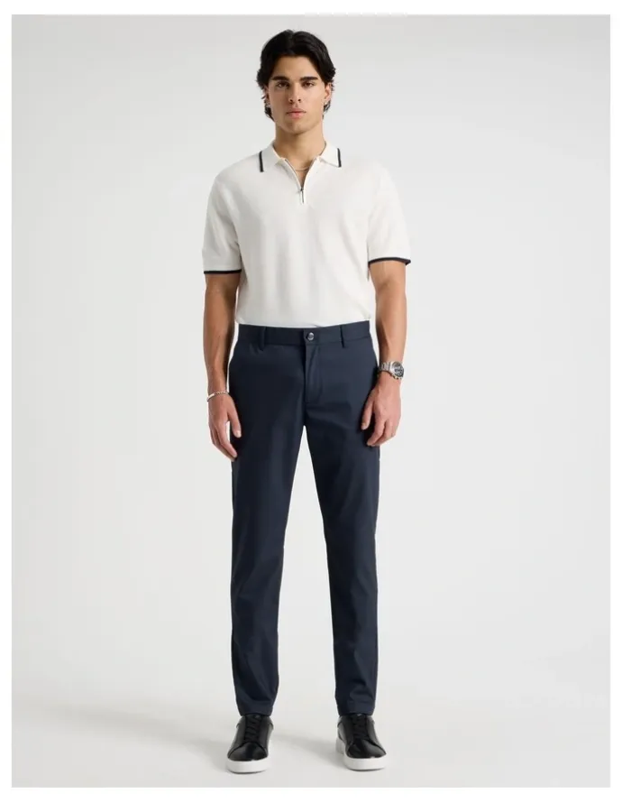 Blaq Slim Fit Dress Chino Pant in Navy