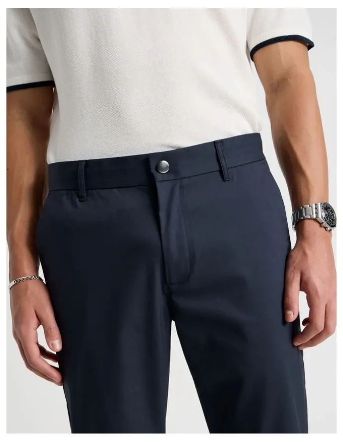 Blaq Slim Fit Dress Chino Pant in Navy