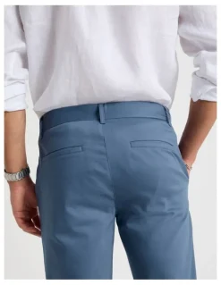 Blaq Slim Fit Dress Chino Pant in Blue