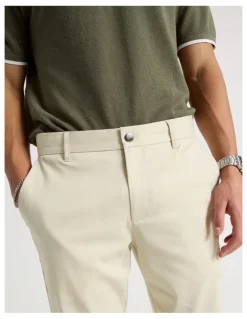 Blaq Slim Fit Dress Chino Pant in Beige