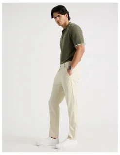 Blaq Slim Fit Dress Chino Pant in Beige