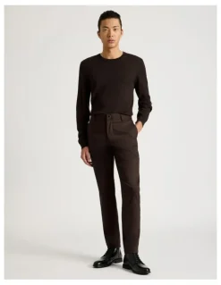 Blaq Slim Fit Dress Chino Pant in Brown