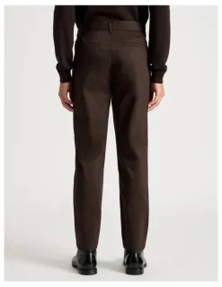 Blaq Slim Fit Dress Chino Pant in Brown