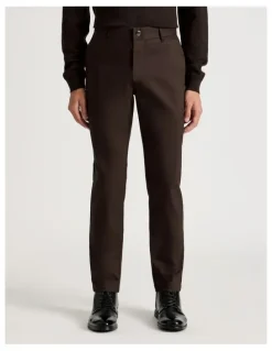 Blaq Slim Fit Dress Chino Pant in Brown