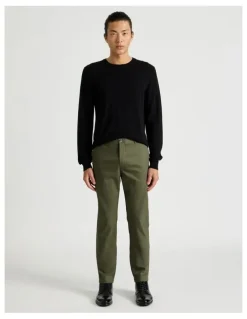 Blaq Slim Fit Dress Chino Pant in Olive