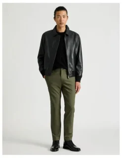 Blaq Slim Fit Dress Chino Pant in Olive