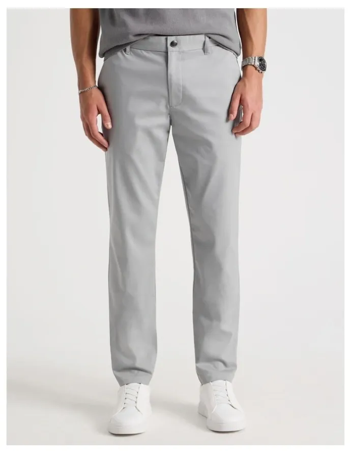 Blaq Slim Fit Dress Chino Pant Grey