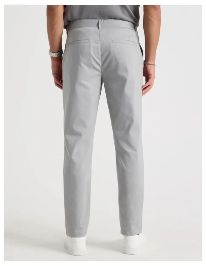 Blaq Slim Fit Dress Chino Pant Grey