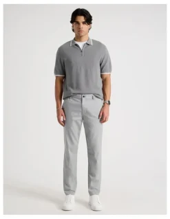 Blaq Slim Fit Dress Chino Pant Grey