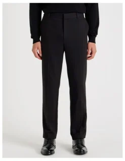 Blaq Slim Fit Tailored Trouser in Black