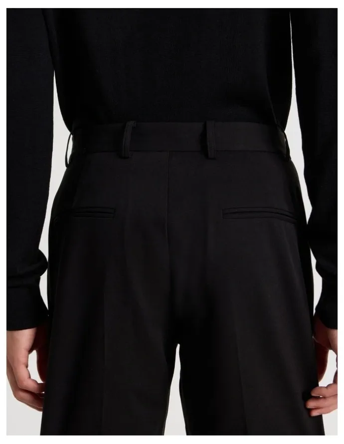 Blaq Slim Fit Tailored Trouser in Black
