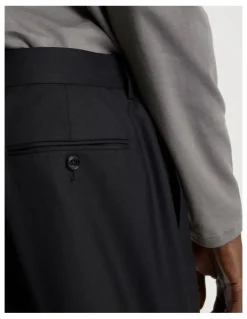Blaq Slim Fit Wool Trouser in Black