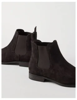 Blaq Soren Suede Chelsea Boot in Chocolate