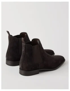 Blaq Soren Suede Chelsea Boot in Chocolate