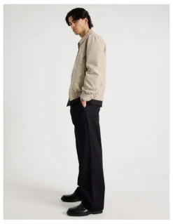 Blaq Wide Leg Cotton Drill Pant in Black