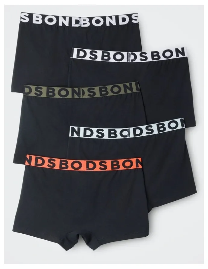 Bonds 5 Pack Classic Trunks