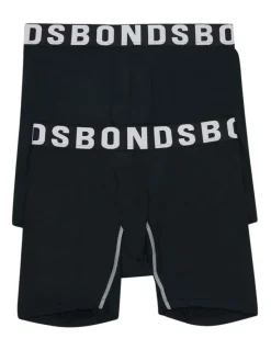 Bonds Chafe Off Trunk 2 Pack in Nu Black