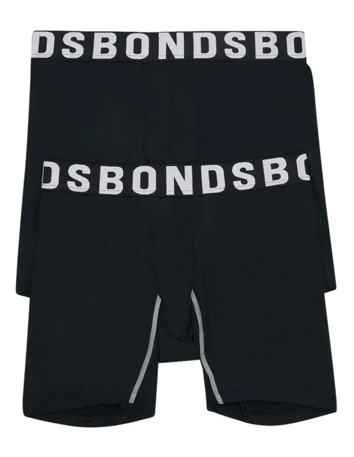Bonds Chafe Off Trunk 2 Pack in Nu Black