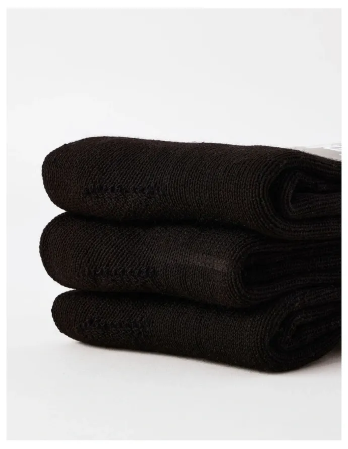 Bonds Explorer Original Wool Crew Socks 3 Pack in Black